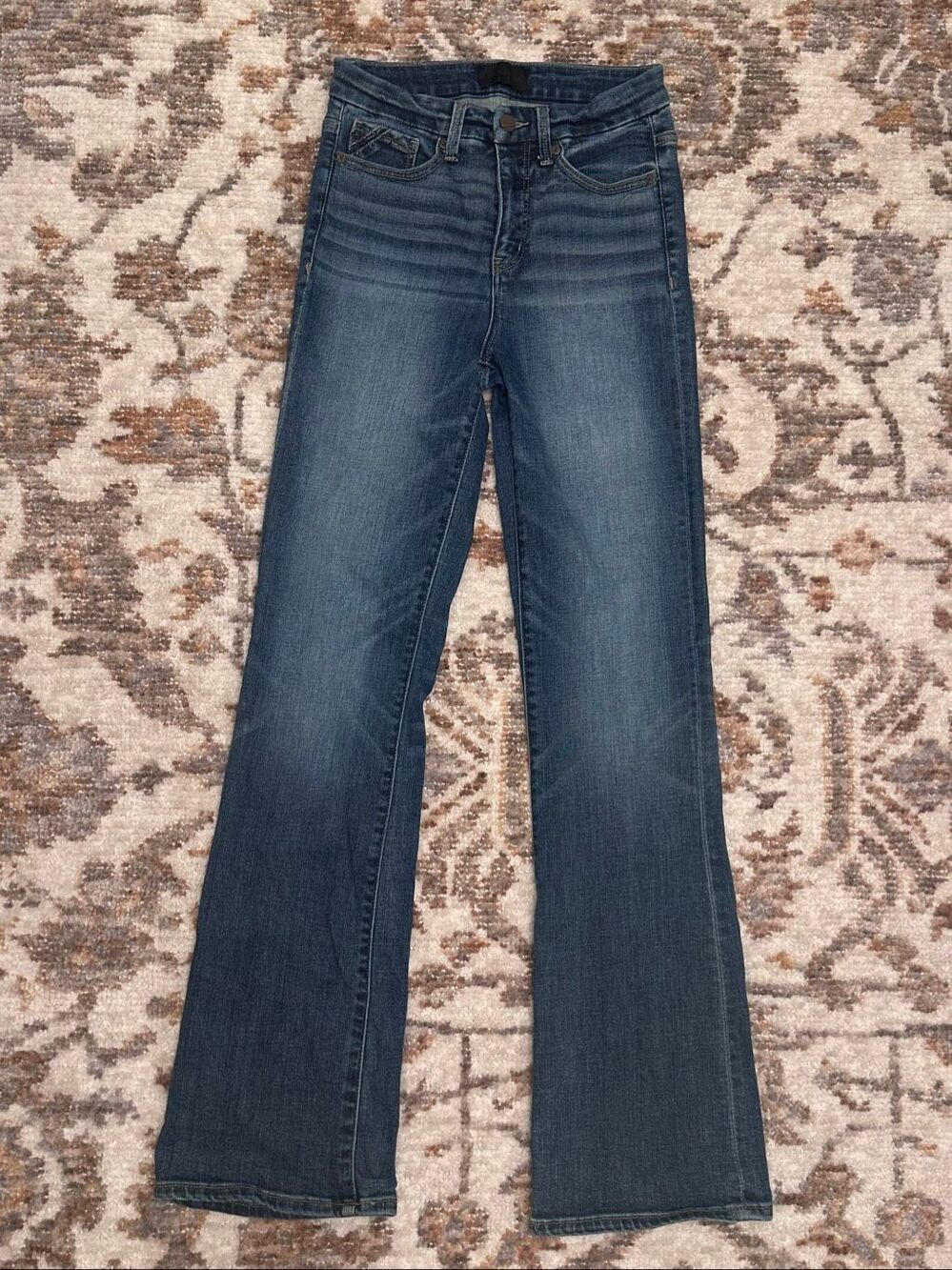 Buckle Black Baby Boot Cut Stretch Jeans Size 25